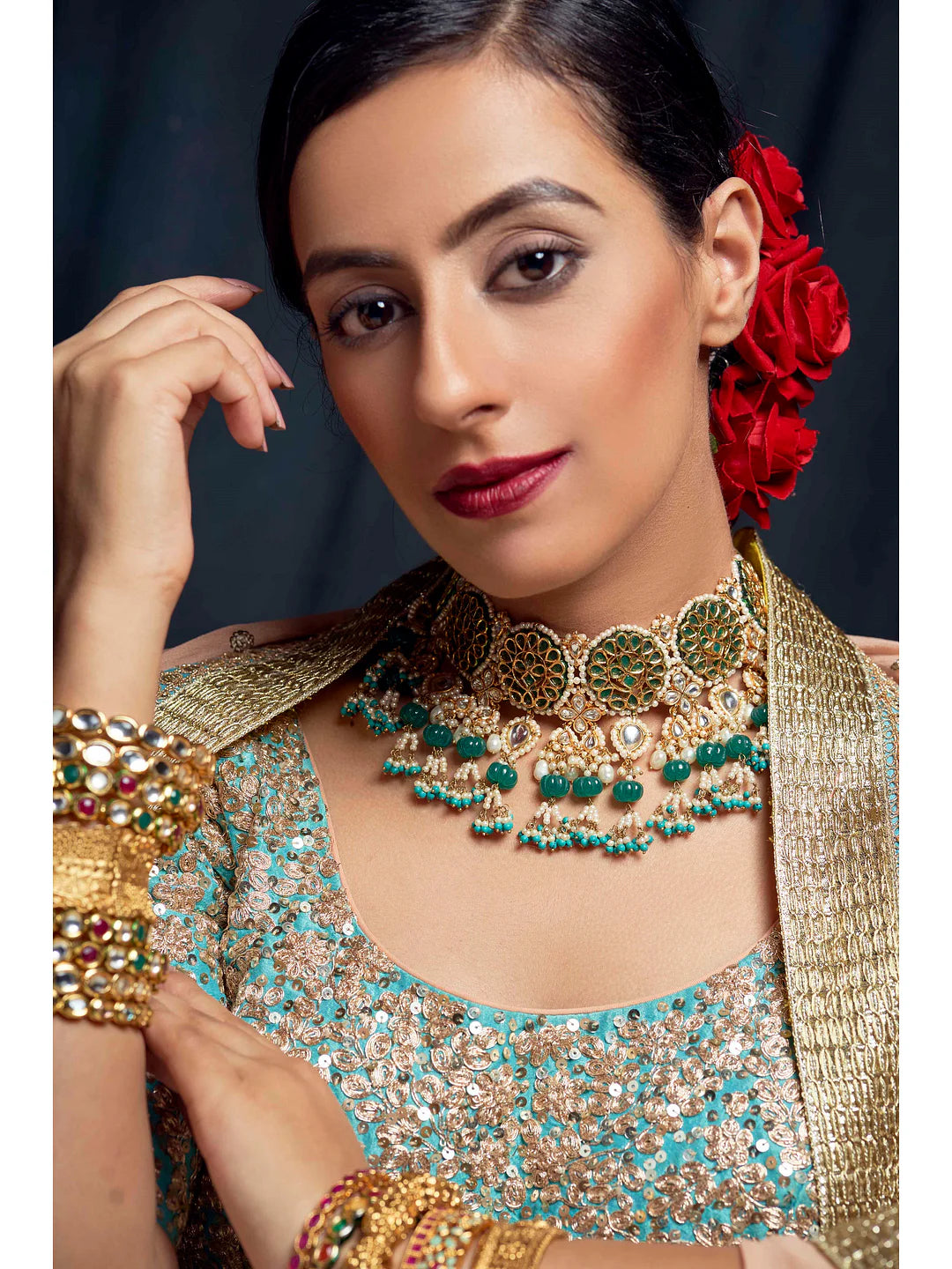 HARITI KUNDAN - MEENAKARI NECKLACE