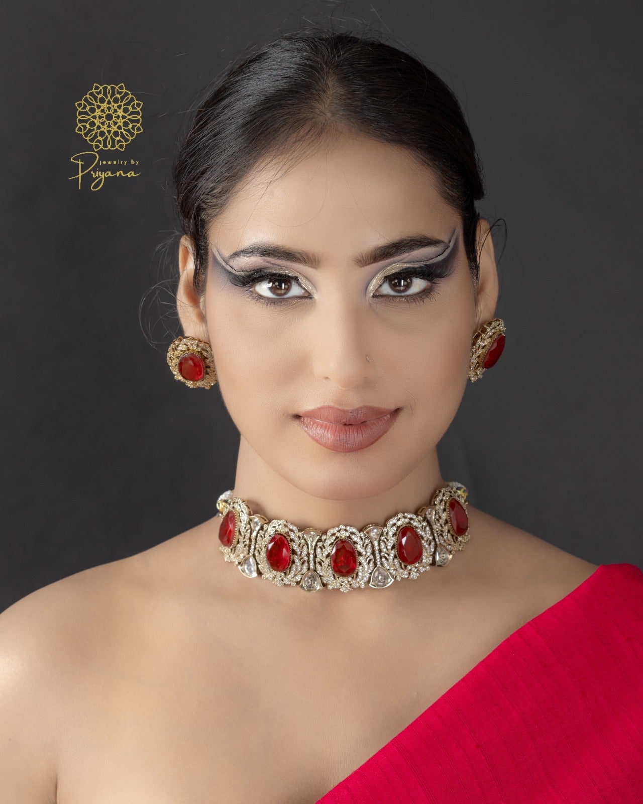 Ruhi Ruby Necklace Set
