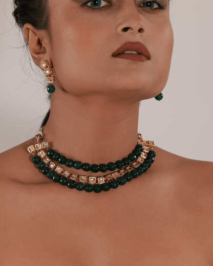 Eshika Green Kundan Choker Set