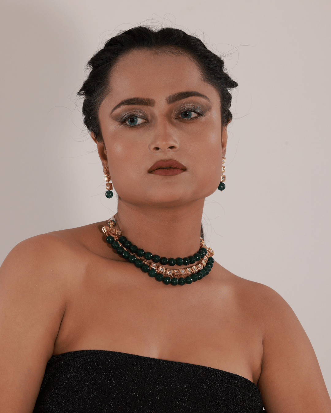 Eshika Green Kundan Choker Set