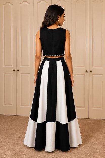 Noir Skirt Set