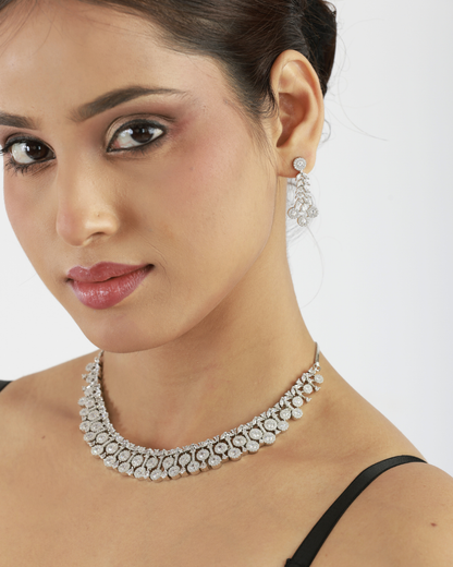 Chand Diamond-Inspired Necklace Set
