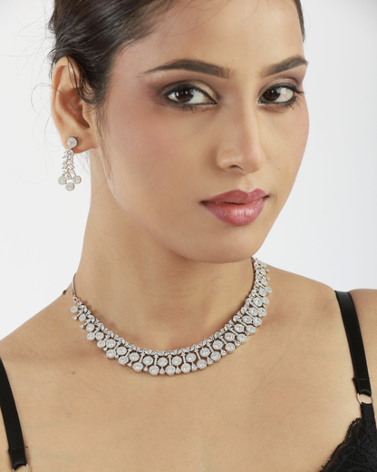 Chand Diamond-Inspired Necklace Set