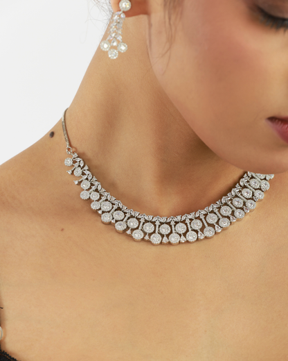 Chand Diamond-Inspired Necklace Set
