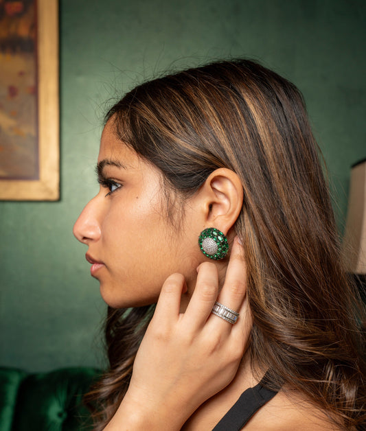 ESME EMERALD STUDS