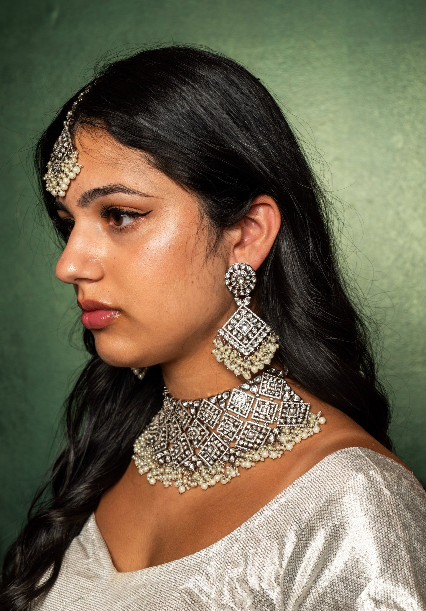 ANURADHA – KUNDAN & PEARL BRIDAL SET ✨