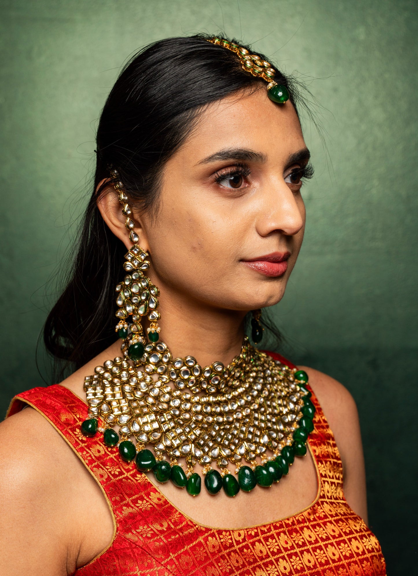 RITU- BRIDAL CHOKER SET 💚✨