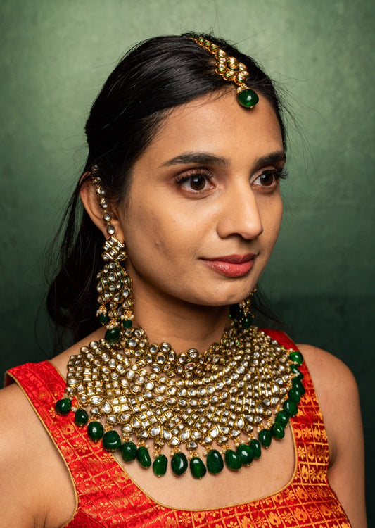 RITU- BRIDAL CHOKER SET 💚✨