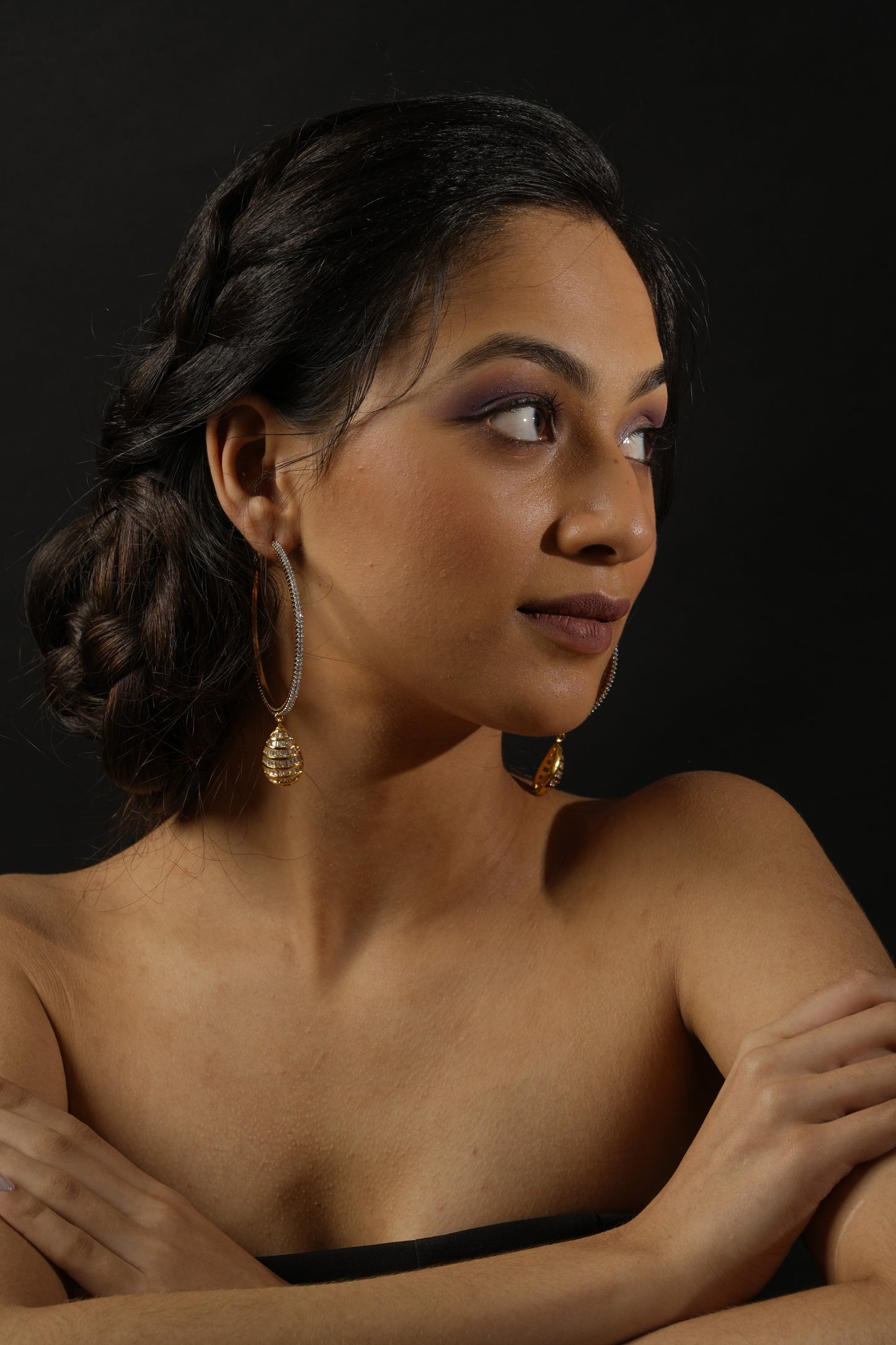 CELESTIAL SWIRL HOOP - EARRINGS