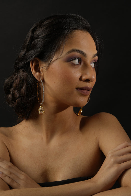 CELESTIAL SWIRL HOOP - EARRINGS