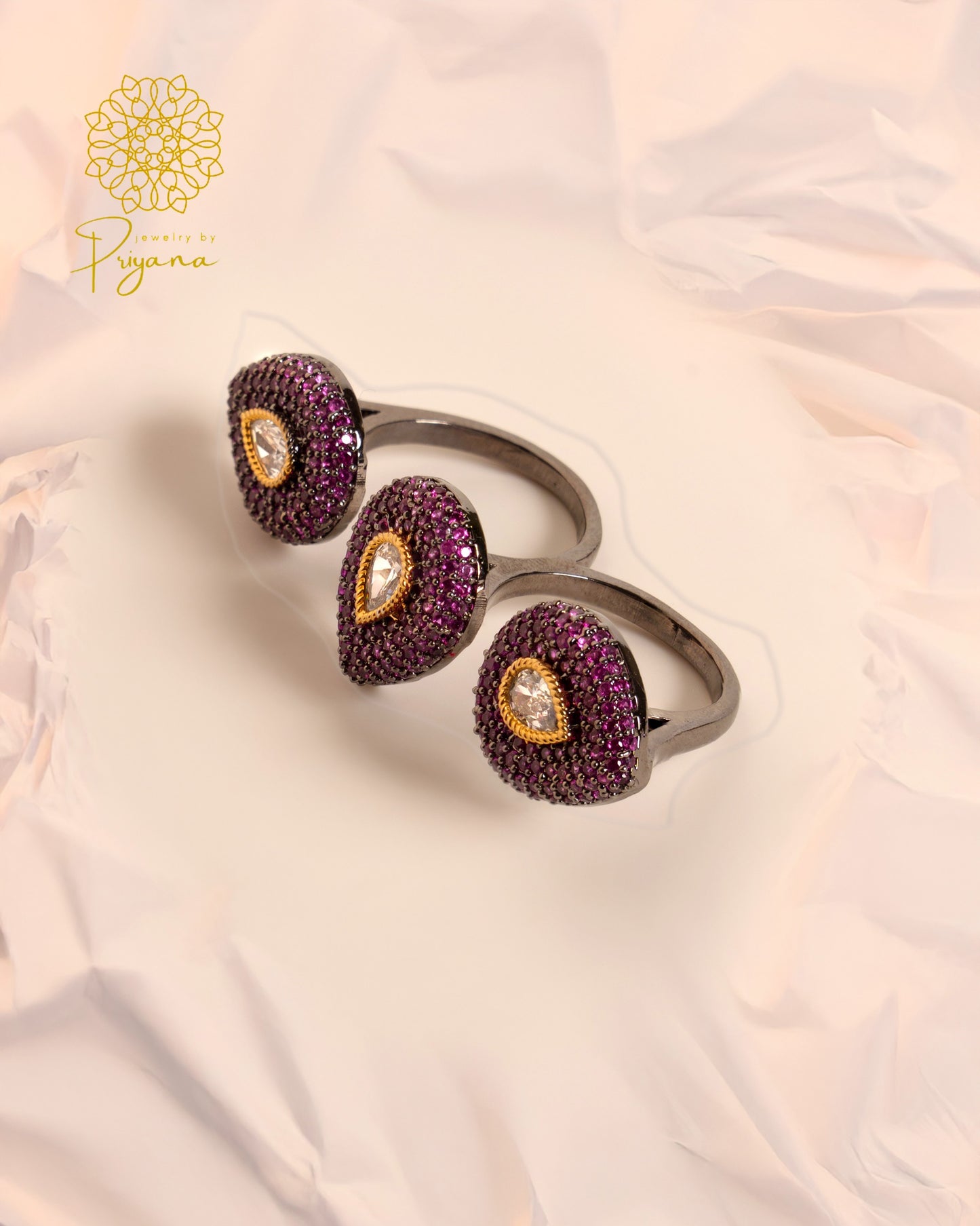 AMETHYST MYSTIQUE DUAL RING