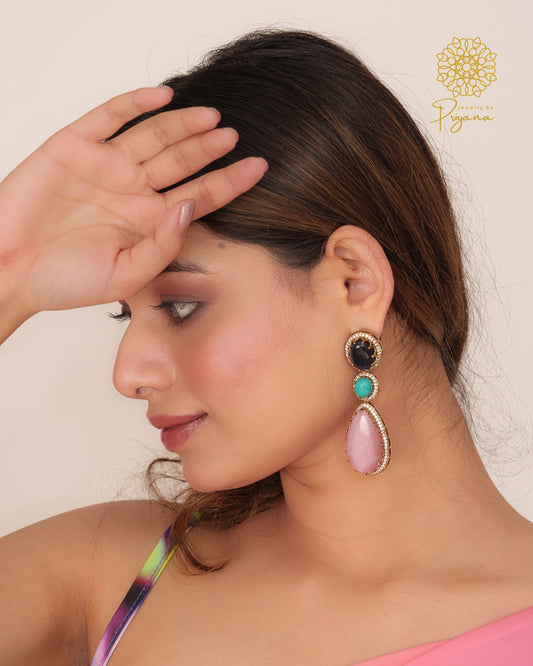 MYSTIC TRICOLOR DROP EARRINGS