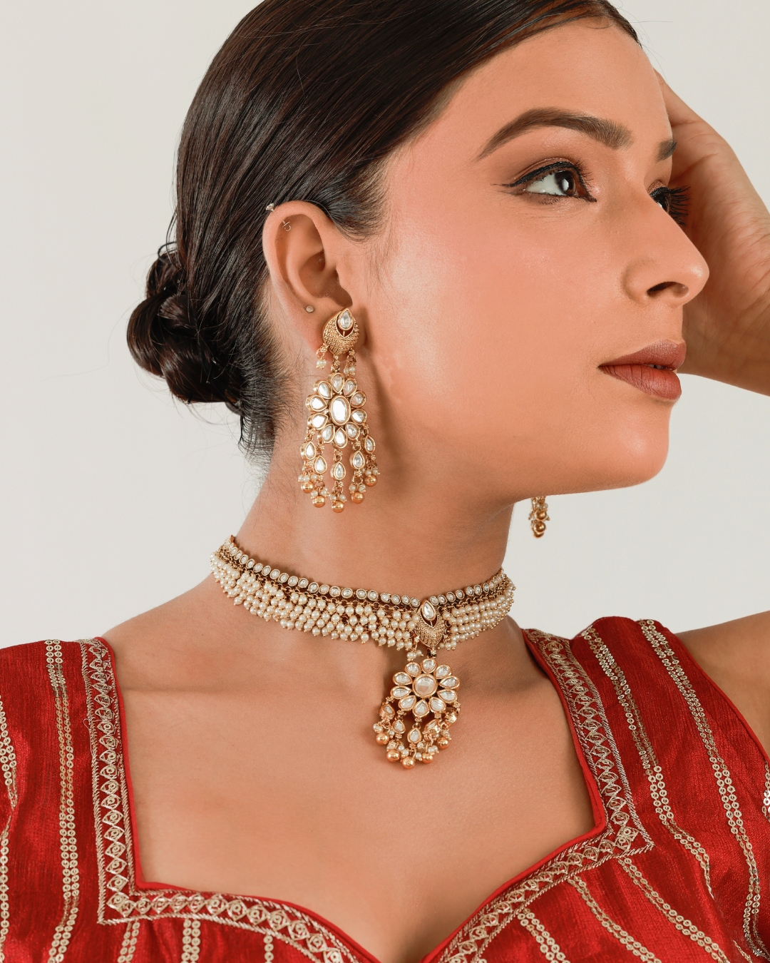 Ruhaani Pearl Choker Set
