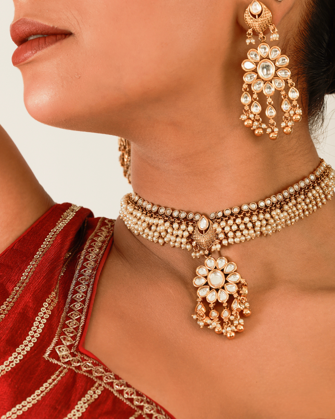 Ruhaani Pearl Choker Set
