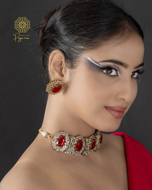 Ruhi Ruby Necklace Set