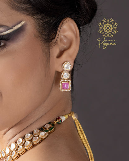 Rupal Pink Necklace Set